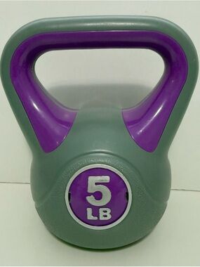 5 LB Purple & Gray Kettlebell